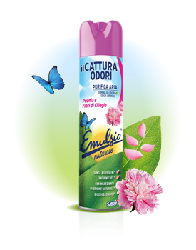 Spray Peonia e Fiori di Ciliegio